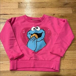 Sesame Street Pink Cookie Monster Sweatshirt